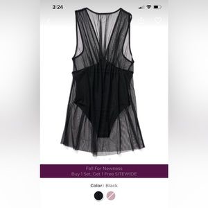 Plus size Adore Me black lingerie